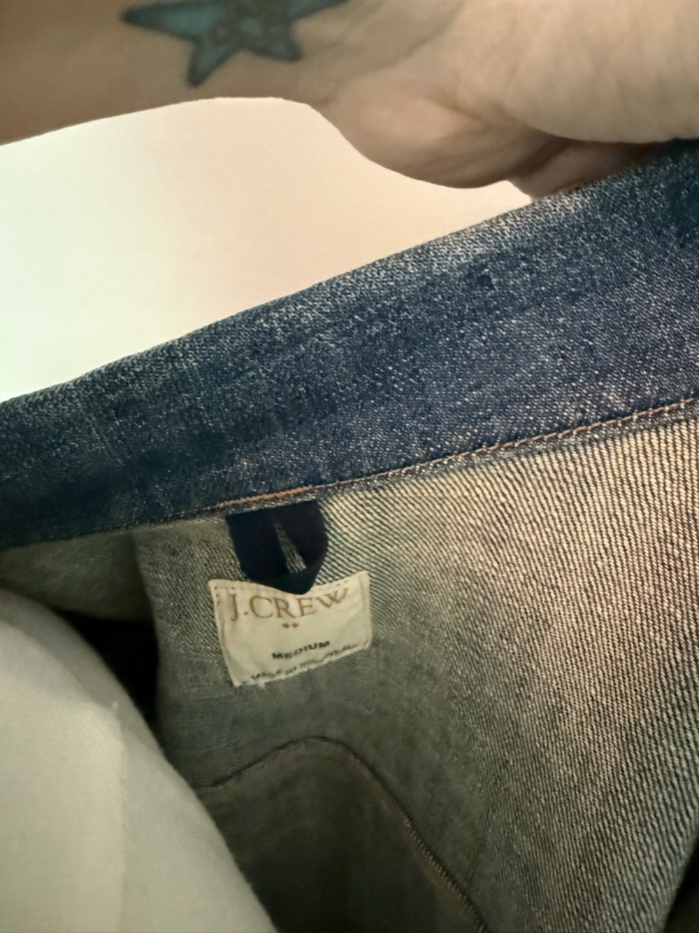 J. Crew Classic Medium Wash Denim Jean Jacket - Size Medium - Picture 2 of 4